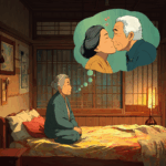 Emiko dreaming of the kiss of Haruto