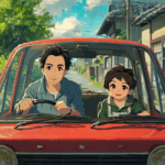 Ichiro bringing his son to a japanese elementary school