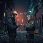 I reached out to one of the only people I could trust: an old informant named Anton who had a knack for cracking encrypted tech. Under the flickering streetlights of a back alley, I handed him the datachip with a trembling hand.