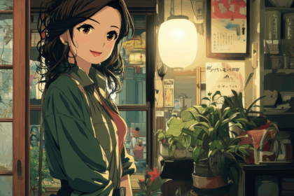 Yuki_standing in her japanese living room